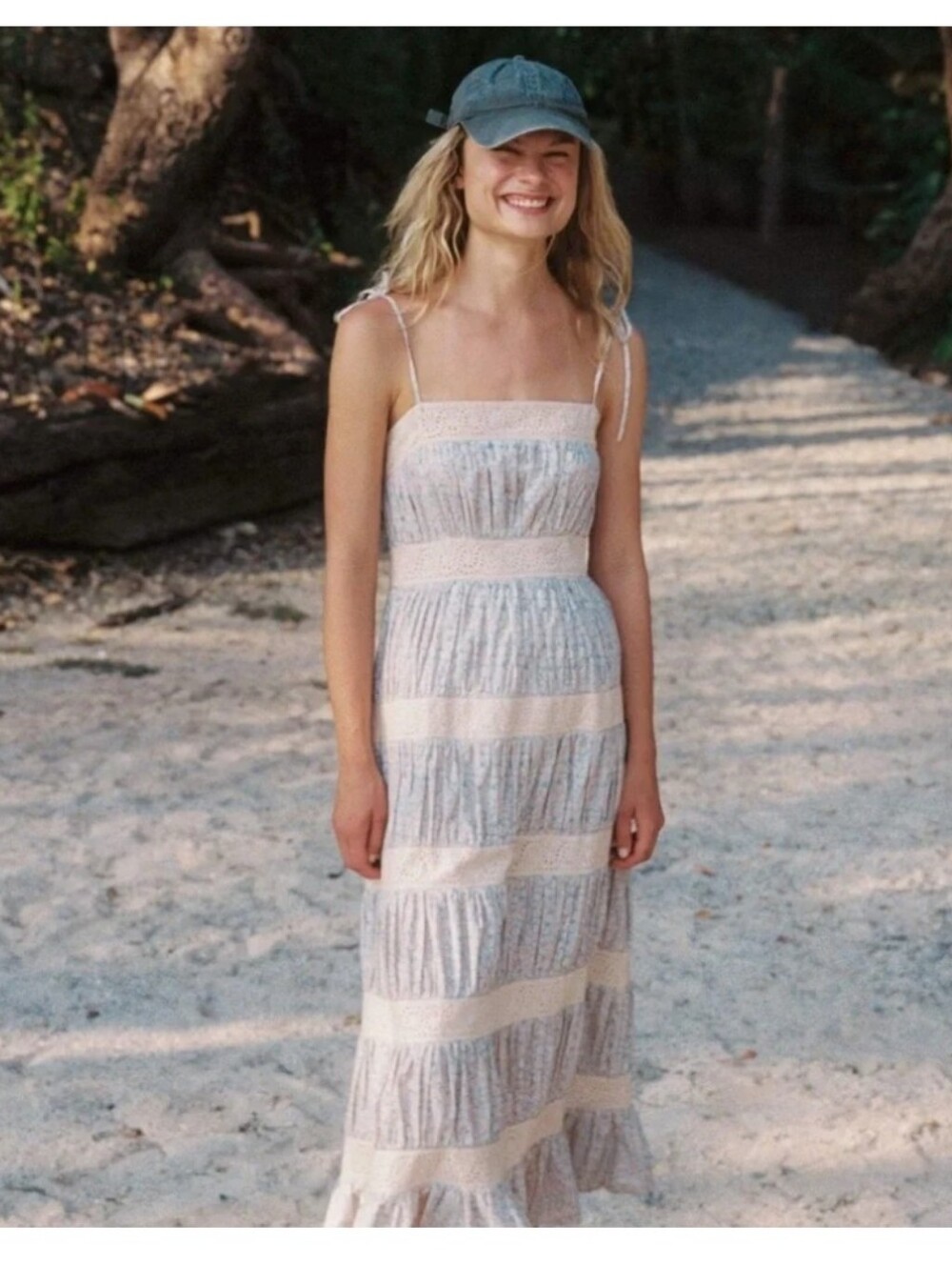 NWOT Christy Dawn Malena Dress In "Bleu Phlox", Size XL - Picture 3 of 14